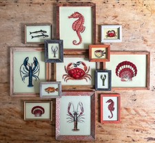 Aquatic Reverse Glass Paintings