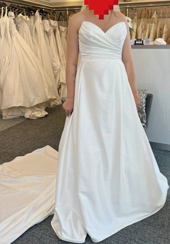 Maggie sottero ivory - maggie, satin