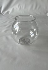 Plastic Fish Bowls Round Clear Aquarium One-piece Construction Shatterproof