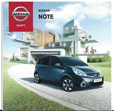 Nissan Note 2012 UK Market Sales Brochure Visia Acenta N-Tec+