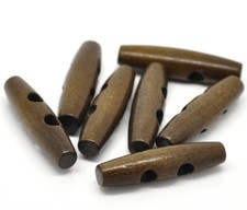 Large Wooden toggles x 5