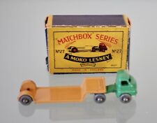 Matchbox MOKO Lesney 1-75 Series No. 27a Bedford Low Loader.  Mint & Boxed. 1959