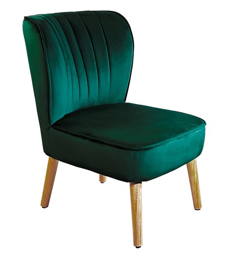Green velvet accent - velvet, chair