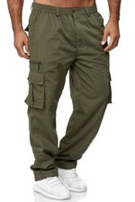 Mens Cargo Combat Trousers Military Casual Work Pants Multi Pockets All Sizes UK