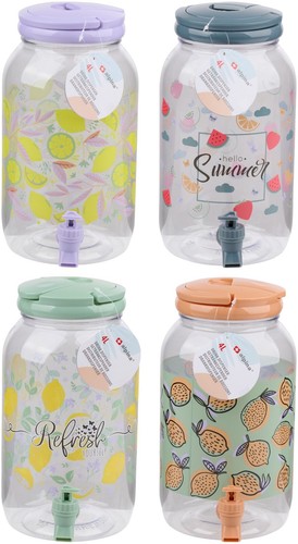 Plastic drink dispenser - 4l,