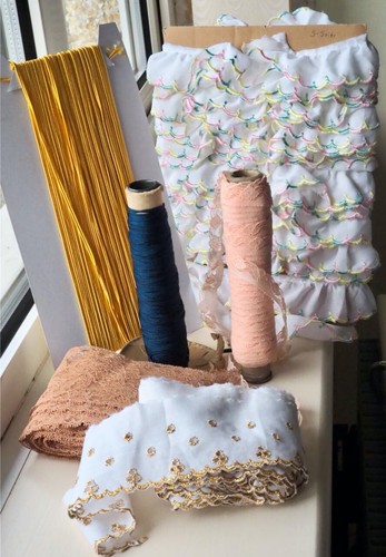Vintage haberdashery lace - haberdashery, cord