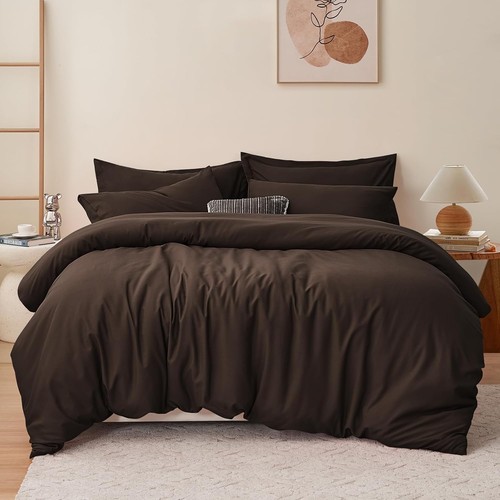 Ruikasi brown double duvet set - brown,