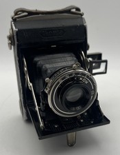 Zeiss Ikon Baby Ikonta 520 127 Folding Film Camera Swiss Dealer Plaque 1930s