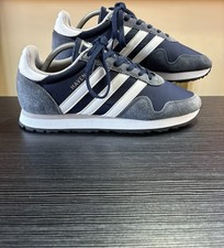 Adidas Haven Men’s UK 8 Nave Blue White Trainers BB1280 Originals Retro Shoes