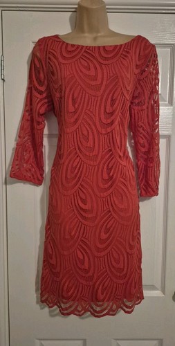 Red lined lace - lined,