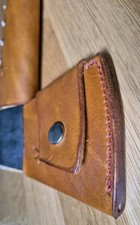 Leather sheath & overstrike