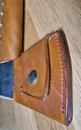 Leather sheath overstrike - leather,