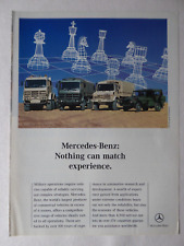 6/92 PUB MERCEDES-BENZ 4X4 MILITARY VEHICLE UNIMOG TRUCK TRUCK CHESS CHECS AD