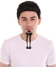 Sparrow Goatee Long Human Hair Black Beard