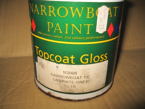 Narrow boat paint old tin - paint,