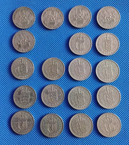 Shilling coins 1947 1966 - coins, 1947-1966