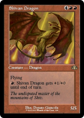 Shivan dragon - dragon, frame)