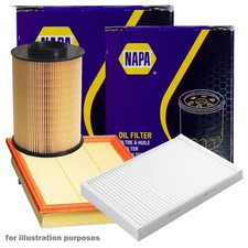 NAPA Oil & Air & Cabin Pollen Filter Set Fits Mercedes-Benz C-Class CLC-Class