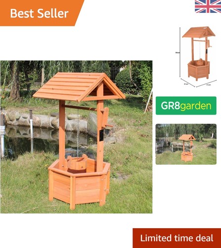 Whimsical wooden wishing well - whimsical,