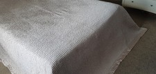 The White Company Champagne Beige Silky Satin King / Superking Bedspread Quilt