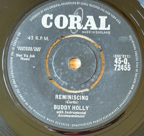 Buddy holly reminiscing - buddy, 7"