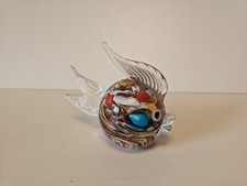 Vintage Murano Glass Fish Paperweight 