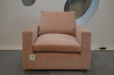 Pink Armchair Sofa.com Long Island Chair in Pink Pavillion Brushstroke Fabric