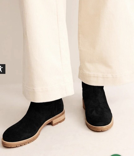 Boden black suede western - boden,