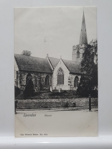 Vintage postcard spondon - vintage, postcard,