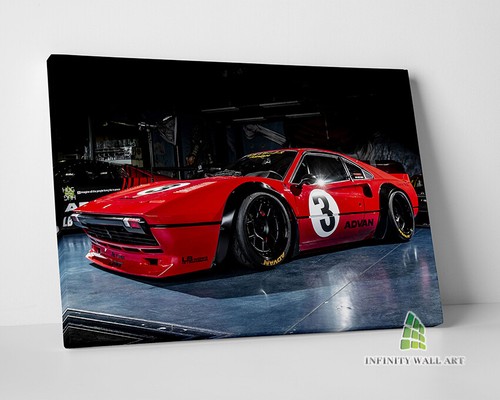 Red ferrari canvas art - art, wall