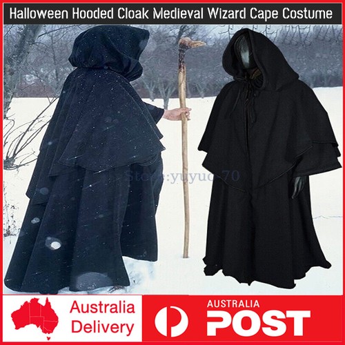 Halloween hooded cloak - hooded,