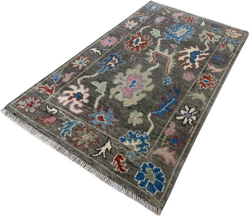 Vintage hand knotted area - hand, rug