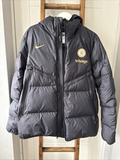 Chelsea FC Nike Trivago "Player Issue" Puffer Coat Jacket Large “Storm Fit”