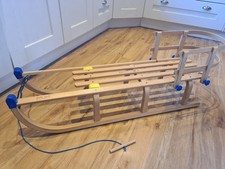 Classic 110cm Colint Davos Wooden Sledge With Back Support