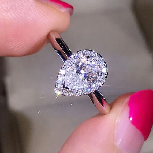 Pear cut halo diamond - ct,