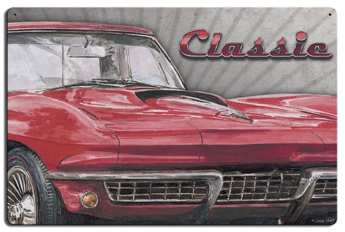 Vintage style metal sign - style,