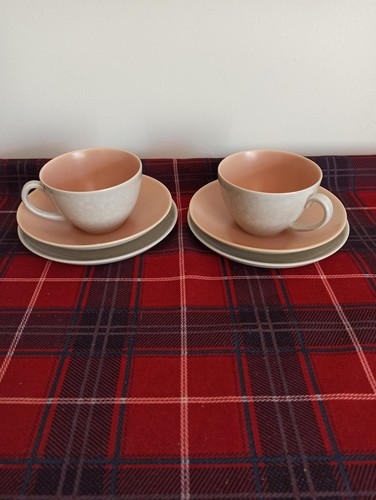 Poole pottery cups saucers - pottery, cups,
