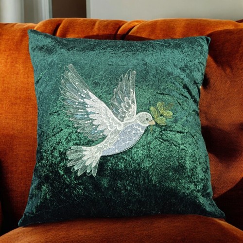 Beautiful embroidered emerald - embroidered,