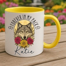 Personalised Wolf Mug Forever