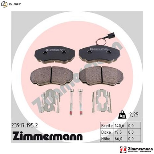 Brake pad set disc - disc,