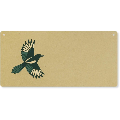 Flying magpie large wooden - large,