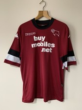 Derby County 13/14 Away Shirt XL 22” Pit Unisex Ladies XXL Kappa VGC DCFC Rams 