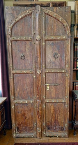 Antique teak wood door - antique,