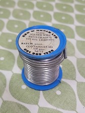 4mm 10swg SOLDER Wire 40% Tin 60% Lead 450g Part Used 