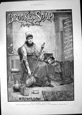 Antique Old Print Brookes Soap