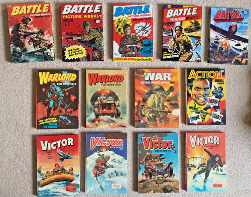 Vintage war comic annuals - comic,