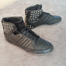 Adidas Y-3 Honja UK 9.5 Men's High Top Black Studs Trainers Sneakers Shoes 
