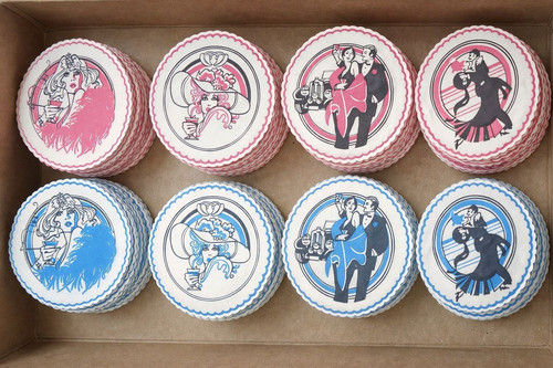 Vintage style art deco drink - style,