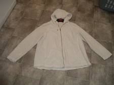 size L 16/18 fat face ivory zip front hoody