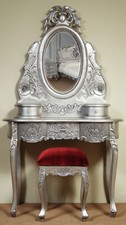 Silver Rococo Dressing Table